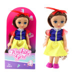 Mamido Mini bábika princezná s korunou a zdobenými šatami 17 cm mix