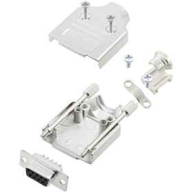 TRU COMPONENTS TCMHDM09DMSK 7709700 sada D-SUB zásuvková lišta 180 ° Pólov: 9 spájkovaný 1 ks; 7709700