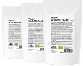 Vilgain Sušené mlieko plnotučné BIO – 3× 250 g