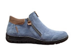 Wild R732 Jeans Dámske celokožené poltopánky modré 41
