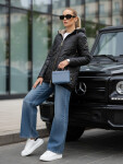 Dámska prešívaná bunda s kapucňou čierna FashionStreet TY5546 M