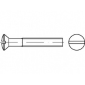 TOOLCRAFT TO-5392590 skrutky so zápustnou šošovkovou hlavou M4 10 mm drážka ocel glavanizované zinkom 200 ks; TO-5392590