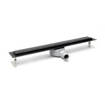 Sprchový žľab SAT 65 cm nerez čierny ZLAB70NRZBL ZLAB70NRZBL