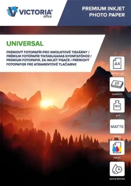 Victoria Paper Universal / Fotografický papier / Matný / A4 / 180 g/m2 (IJPM180-A4-20SHEETS)