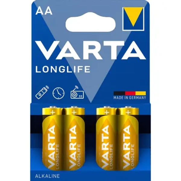 Varta Longlife Batéria AA 4ks / 1.5V / alkalická / v blistri (486864)