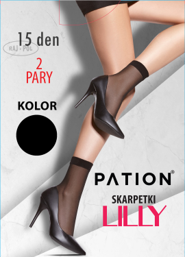 Raj-Pol Ponožky Pation Lilly 15 DEN Black UNI