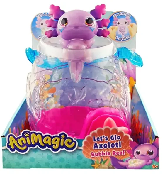 MPK TOYS Figúrka Animagic Svietiaci axolotl v akváriu