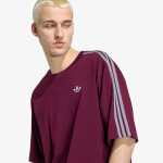 Tričko adidas Adicolor 3-stripes Oversized Tee Maroon M
