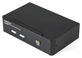 StarTech 2-portový USB HDMI KVM prepínač čierna / KVM prepínač / 2 porty / 1920x1200 px / audio výstup (SV231HDMIUA)