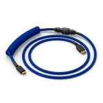 Glorious GMMK USB-C/USB-A krútený kábel 1.4m modrá / pre klávesnice Glorious / 1x USB-C(M) / 1x USB-A(M) (GLO-KB-ACC-CBL-COIL-CBLU)