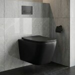 REA - Závesná WC misa Julio Black Matt REA-C6550