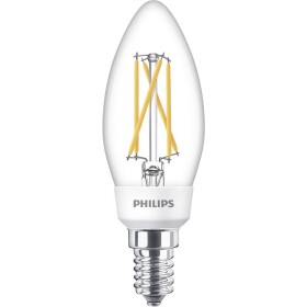 Philips Lighting 77215400 LED En.trieda 2021 F (A - G) E14 sviečkový tvar 5 W, 2.5 W, 1 W = 40 W, 18 W, 9 W teplá biela (Ø x d) 3.5 cm x 10.6 cm stmievateľná 1; 77215400