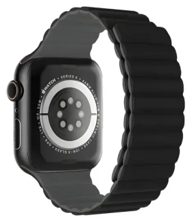 Devia Nature Silicone Magnetic čierna / Remienok pre Apple Watch / 40/41/42mm (6942297104396)