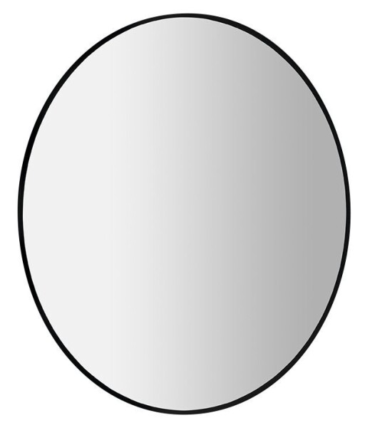 SAPHO - SHARON LED podsvietené zrkadlo Ø 80 cm, čierna mat 31255CI