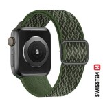 Swissten Nylonový remienok so sponou pre Apple Watch 42/44/45/49mm khaki (46000718)