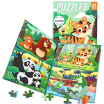 Mamido Mamido Magnetické puzzle 4v1 zvieratká MT1571