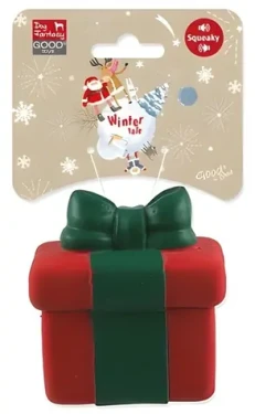 DOG FANTASY Pískacia hračka Winter Tale darček / Latex / 7,5 cm (454-862488)