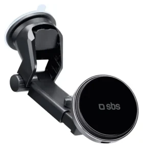 SBS MagCharge čierna / Držiak do auta / Magnetický / S prísavkou / 15 W bezdrôtové nabíjanie (TESUPMAGEXTWIR15W)