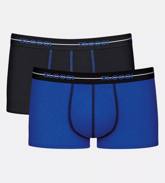 Pánske boxerky Start Hipster C2P box - UNKNOWN - modro-čierne V005 - SLOGGI UNKNOWN 8