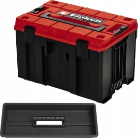 Einhell E-Case M čierna/červená / Kufor na náradie / 420x250x280 mm / nosnosť 90 kg (4540021)