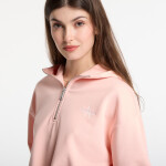 Mikina Calvin Klein Jeans Ls Monologo Terry Cropped Tie Hoodie Peachy Day L