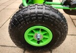 Mamido Detská šliapací motokára s nafukovacími kolesami A-15 zelená