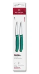 VICTORINOX Swiss Classic Kuchynský nôž 8 cm set 2 ks zelená / rovné ostrie (6.7604.2C1)