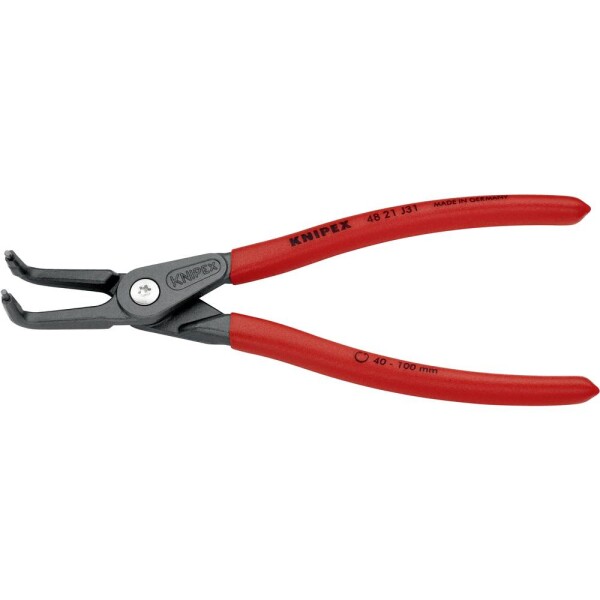 Knipex 48 21 J31 kliešte na poistné krúžky Vhodné pre vnútorné krúžky 40-100 mm Tvar hrotu zahnutý o 90°; 48 21 J31