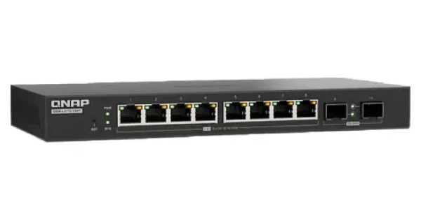 QNAP QSW-L2110-2S8T / Switch / 8x 2,5GbE RJ45 / 2x 10GbE SFP+ / Lite Managed (QSW-L2110-2S8T)