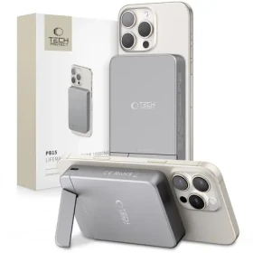 Tech-Protect LifeMag PB14 sivá / Powerbanka / MagSafe / 10000 mAh / USB-C