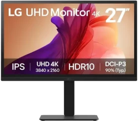 27" LG 27BA45U-B čierna / Monitor / IPS / 3840 x 2160 / 100 Hz / 300 cd/m2 / HDMI DP (27BA45U-B.AEU)