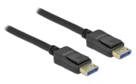 DeLock DisplayPort (M) - DisplayPort (M) 1 m čierna / DisplayPort kábel / 10K / 60 Hz / 54 Gbit / s / DP 2.0 (80261)