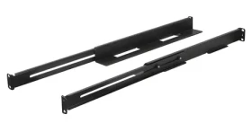 Lanberg Sada výsuvných líšt do racku čierna / Montážne lišty / 19" / 397-680 mm / nosnosť 90 kg / 1U (AK-1901-B)