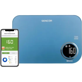 Sencor SKS 7072BL modrá / múdra kuchynská váha / max. 5kg / funkcia TARE / Bluetooth (8590669263165)