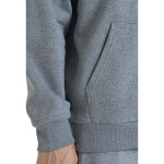 Mikina Under Armour Rival Fleece FZ Hoodie Castlerock Light Heather/ White XL