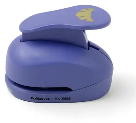 FOLIA Ozdobný dierovač croissant / 38 mm / modrá (73805)