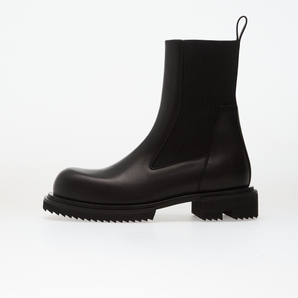 Tenisky Rick Owens DRKSHDW Leather Boots - Beatle Gabe Black EUR 44