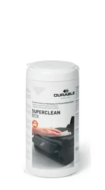Durable Supercleanbox / Čistiace obrúsky / vlhčené / 100 ks / dávkovacia dóza (570802)