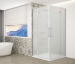 GELCO TRINITY CHROM obdĺžnikový kút 900x1100 rohový vstup, matné sklo, GT2290-11M-CH GT2290-11M-CH