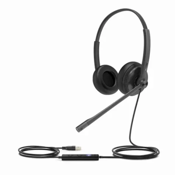 Yealink UH34 Dual (UC) / Stereo náhlavná súprava / mikrofón / USB-A / pre IP telefóny (UH34DualUC)