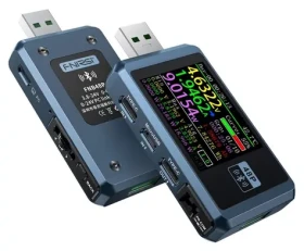 FNIRSI FNB48P BT / USB tester nabíjania / Bluetooth / USB-C, USB-A, microUSB / QC, PD, AFC / do 6,5 A (FNB48 BT)