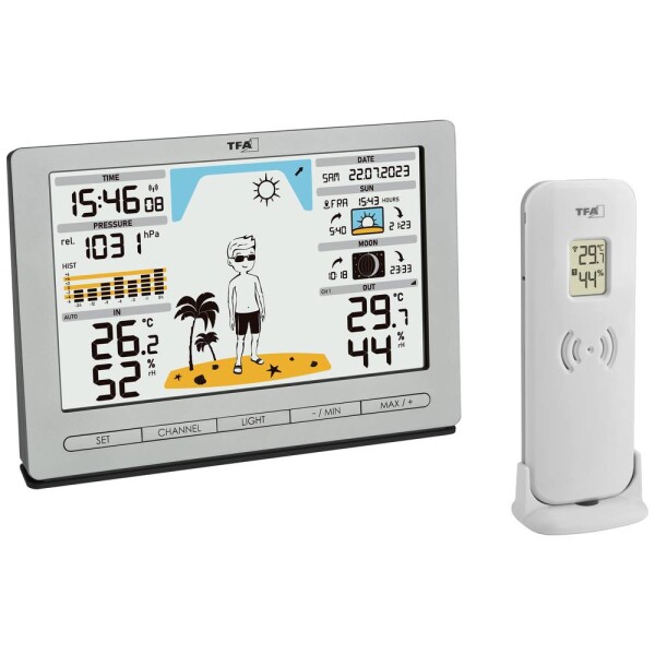 TFA Dostmann Funk-Wetterstation METEO JACK 35.1097.54 digitálna bezdrôtová meteostanica, předpověď pro 12 až 24 hodín; 35.1097.54