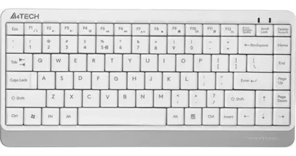 A4Tech Fstyler FK11 bielo-šedá / Drôtová klávesnica / USB / 75% / kábel 150 cm (A4TKLA47119)