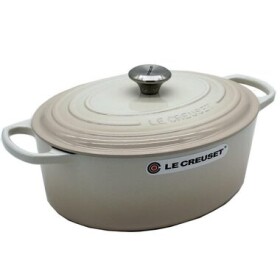 Le Creuset Signature Oválny hrniec s pokrievkou 31 cm béžová (21178317164430)