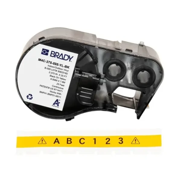 BRADY Etikety pre M410/BMP41/M510/BMP51/BMP53/M511 (M4C-375-595-YL-BK) / Etikety / Samolepiace (M4C-375-595-YL-BK)