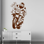 Veselá Stena Samolepka Valentino Rossi Farba: žlutá, Veľkosť: 80 X 48 cm