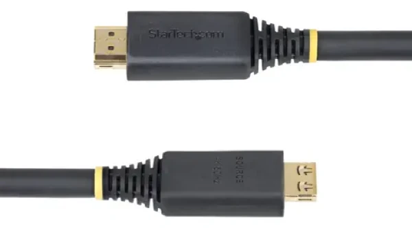 StarTech 10 m čierna / Aktívny HDMI kábel / Gripping konektory / 4K 60Hz / HDR10 / 240Hz (HDMI2-CABLE-GRIP-10M)