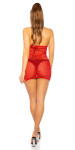 Sexy Gogo-Net-Minidress red Einheitsgroesse