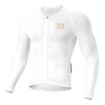 ROCKBROS Cyklistický dres YDCX008 Diamond biela, vel. XXL / Dlhý rukáv