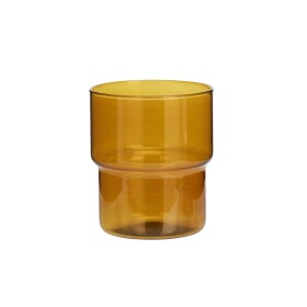 MADAM STOLTZ Pohár Coloured Mix 250 ml Jantarová